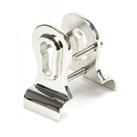 Period Euro Door Pull with Back-To-Back Fixings - Polished Nickel
