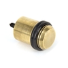 Period Floor Mounted Door Stop - Aged Brass