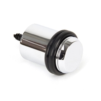 Period Floor Mounted Door Stop - Polished Chrome