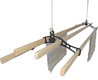 Victorian Kitchen Maidandreg; Pulley Clothes Airer