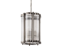 Berkeley Six Sided Ribbed Glass Chandelier