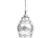 Bilbo Silver Glass Round Pendant Light