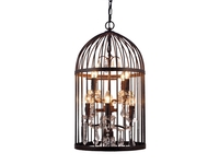 Bird Cage 8 Light Lantern Antique Dark Bronze Finish