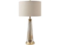 Consort Antique Brass and Glass Table Lamp