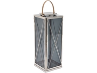 Corinthia Smoked Glass Candle Lantern - Large