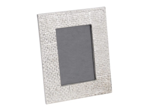 Curzon Woven Silver Metal Photo Frame