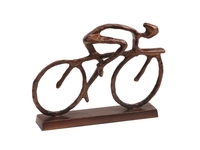 Cyclist Sculpture in Antique Bronze Finish