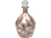 Fuego Copper Etched Glass Decanter - Large