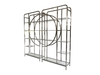 Hamilton Joined Circle Stainless Steel and Glass Shelving Units