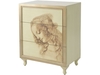 Hand Painted Three Drawer Cream Cabinet