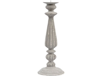 Hardy Stone Finish Pillar Candlestick - Medium