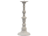 Hardy Stone Finish Pillar Candlestick - Small