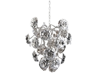Heavens Rose Nickel Chandelier