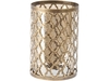Highclere Antique Gold Finish Cylinder Hurricane Lamp