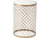 Highclere Antique Gold Finish Side Table with Mirror Top