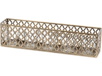 Highclere Antique Gold Finish Votive Tray