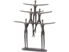 Human Pyramid Sculpture in Bronze Finish - Large