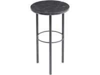 Marquina Black Marble Side Table
