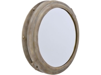 Marseille Antiqued Metal Porthole Mirror