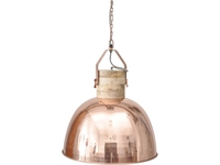 Merle Copper and Wood Pendant Light - Large