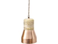 Merle Copper and Wood Pendant Light - Small