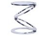 Metal Hoops Side Table with Glass Top
