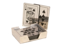 Metal Playing Card Coasters
