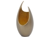 Metz Gold Flame Metal Vase - Large