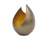 Metz Gold Flame Metal Vase - Small