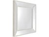 Metz Grey Speckled Mirror with Angled Mirrored Frame - Square