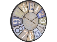 Monterey Round Retro Metal Wall Clock