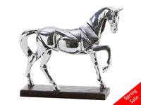 Silver Horse Sculpture