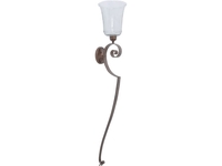 Verity Verdigris Bronze Candle Wall Sconce - Large