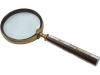 Warwick Mother Of Pearl and Brass Magnifying Glass