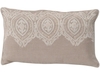 Wheat Linen Applique Cushion - Rectangular