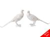 Whitewash Set Of 2 Pheasants