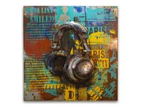 Wired for Sound Metal Relief Wall art