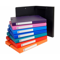 Exacompta Uni Elastic Box File A4 Pack of 8 Assorted