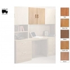 R White Twin Doors for Overshelf Unit OSE H1100xW846xD300mm