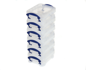 Really Useful Box 0.07 Litre Pack of 6,  Clear