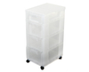 Really Useful Storage Unit 3 x 12 Litre and 1 x 7 Litre Drawer,  Clear