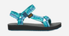 TEVA Original Universal Tie-Dye Sandals in Sorbet Blue Coral,  Size 8