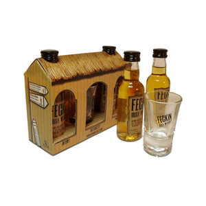 Feckin Cottage Irish Whiskey 2x 5cl Miniature Gift Pack
