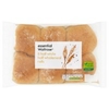 essential Waitrose Half White Half Wholemeal Rolls
