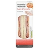 essential Waitrose ham & tomato sandwich