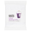 essential Waitrose large cleaning cloths,  pack of 5
