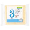 essential Waitrose lighter medium cheese,  strength 3