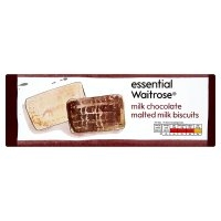 essential Waitrose milk chocolate malted milk biscuits