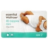essential Waitrose nappies,  size 2,  mini,  3-6 kg