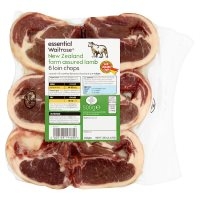essential Waitrose New Zealand frozen lamb loin chops